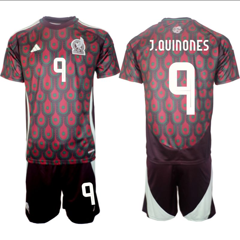 Men 2024-2025 Season Mexico home red 9 Soccer Jersey